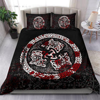 Viking Bedding Set Fierce Blood Wolf Symbol Of A Viking Nordic RLT12 - Wonder Print Shop