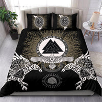 Viking Bedding Set Raven, Valknut and Vegvisir RLT12 - Wonder Print Shop