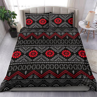 Black Pattern Native American Bedding Set LT10 - Wonder Print Shop