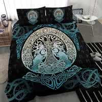 Viking Bedding Set, Yggdrasil and Ravens RLT12 - Wonder Print Shop