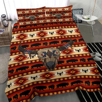 Bison Head Native American Bedding Set LT10 - Wonder Print Shop