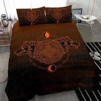 Viking Bedding Set, Skoll and Hati Orange RLT12 - Wonder Print Shop