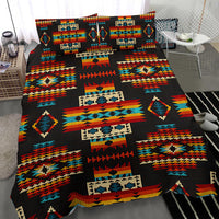 Black Pattern Native American Bedding Set LT10 - Wonder Print Shop