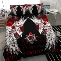 Viking Bedding Set Mystical Raven Tattoo Blood RLT12 - Wonder Print Shop