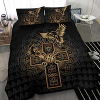 Viking Bedding Set Odin's Celtic Raven Tattoo RLT12 - Wonder Print Shop
