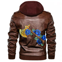Viking Axe With Roses Leather Jacket RLT12 - Wonder Print Shop