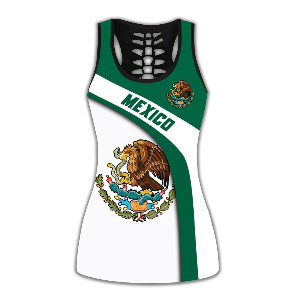 aztec-mexico-green-style-hollow-tank-top