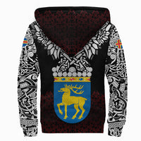 Viking Sherpa Hoodie - Aland Viking Symbol RLT12 - Wonder Print Shop