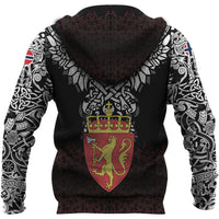 Viking Zip Hoodie - Norway Viking Symbol RLT12 - Wonder Print Shop