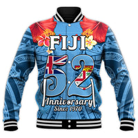 Fiji 1970 Baseball Jacket Happy 52 Years Independence Anniversary - Wonder Print Shop