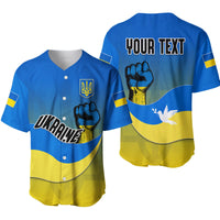 (Custom Personalised) Ukraine Baseball Jersey National Flag Style - Wonder Print Shop