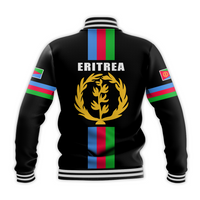 Eritrea Baseball Jacket Striped Black LT13 - Wonder Print Shop