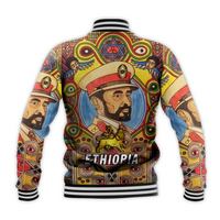 Ethiopia Baseball Jacket Haile Selassie I LT13 - Wonder Print Shop