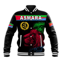 Asmara Eritrean Baseball Jacket Eritrea Lion Proud Olive Symbol LT13 - Wonder Print Shop