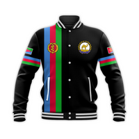 Eritrea Baseball Jacket Striped Black LT13 - Wonder Print Shop