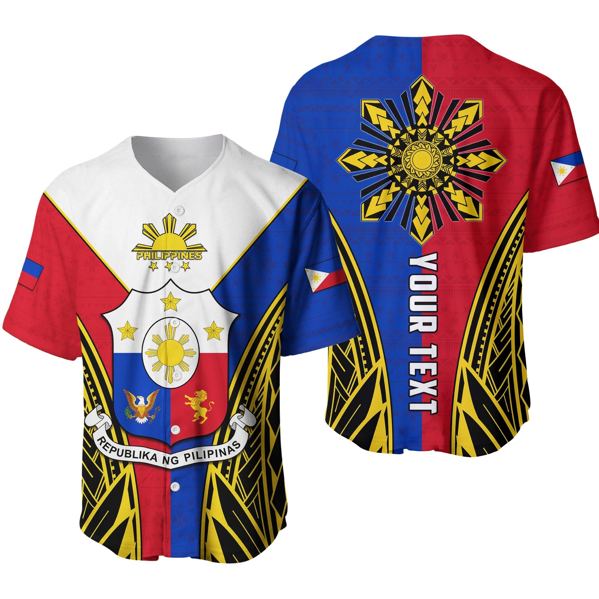 custom-personalised-philippines-baseball-jersey-sun-rayonnant