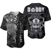 (Custom Personalised) Viking Dad Baseball Jersey Odin Runes Fathers Day LT13 - Wonder Print Shop