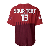 (Custom Text and Number) Qatar Football Baseball Jersey WC 2022 Style Sporty LT13 - Wonder Print Shop