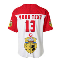 (Custom Text and Number) Tunisia Baseball Jersey Tunisian Patterns Sporty Style LT13 - Wonder Print Shop