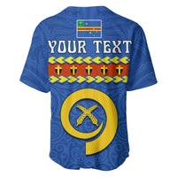 Custom Personalised Tafea Province Baseball Jersey Vanuatu Pig Tusk Polynesian Flag Style - Wonder Print Shop