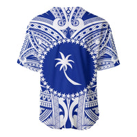 (Custom Personalised) Chuuk Flag Baseball Jersey Micronesia Style Blue LT13 - Wonder Print Shop