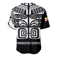 (Custom Personalised) Marquesas Islands Tiki Baseball Jersey Marquesan Tattoo LT13 - Wonder Print Shop