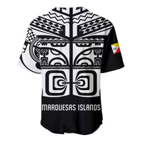 Marquesas Islands Tiki Baseball Jersey Marquesan Tattoo LT13 - Wonder Print Shop