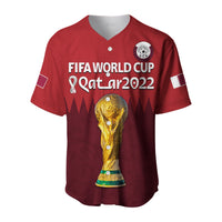 (Custom Text and Number) Qatar Football Baseball Jersey WC 2022 Style Sporty LT13 - Wonder Print Shop