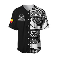 (Custom Personalised) Marquesas Islands Tiki Baseball Jersey Marquesan Tattoo LT13 - Wonder Print Shop