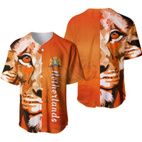 Netherlands Baseball Jersey Style Lusty Dutch Lion LT13 - Wonder Print Shop