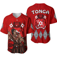 Tonga Warriors Baseball Jersey Tongan Pattern Version Black LT13 - Wonder Print Shop