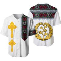 Eritrea Tibeb Baseball Jersey Eritrean Cross Mix Flag LT13 - Wonder Print Shop