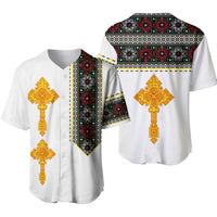 Ethiopia Tibeb Baseball Jersey Ethiopian Cross Fashion LT13 - Wonder Print Shop