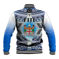Fiji Baseball Jacket Kaiviti Fijian Special Tapa Pattern - Wonder Print Shop