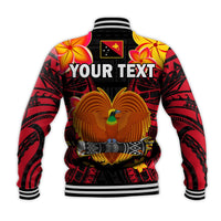 Custom Personalised Papua New Guinea Baseball Jacket PNG Bird Of Paradise Polynesian Pattern - Wonder Print Shop
