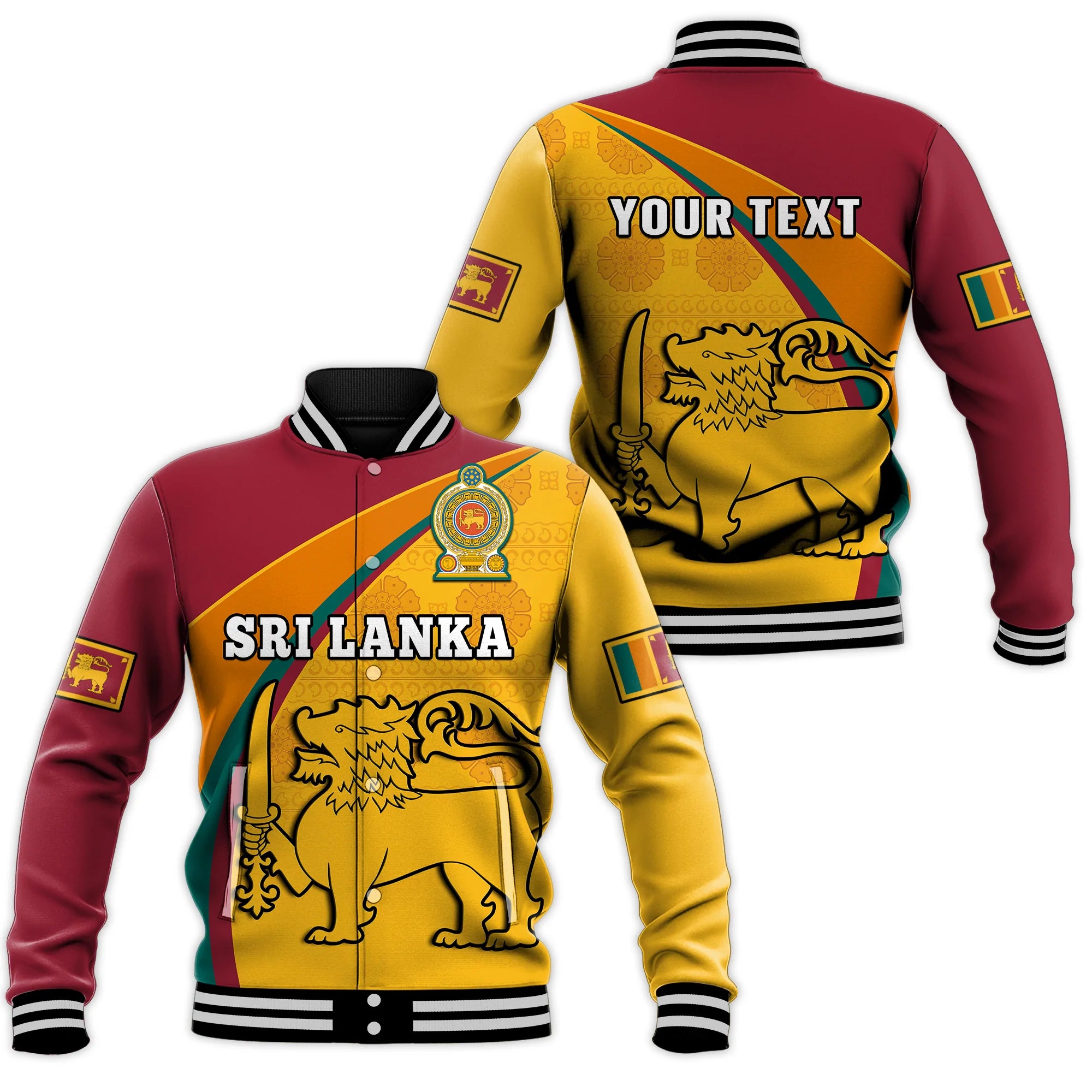 custom-personalised-sri-lanka-baseball-jacket-sri-lankan-pattern-happy-75-years-of-independence