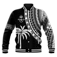 Custom Text and Number Fiji Rugby Sevens Baseball Jacket Fijian 7s Tapa Polynesian LT13 - Wonder Print Shop