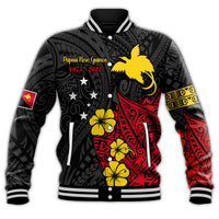Papua New Guinea Anniversary Baseball Jacket 47th Independence Day Since 1975 LT13 - Wonder Print Shop