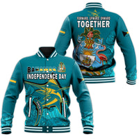 Bahamas Independence Day Baseball Jacket Blue Marlin Since 1973 Style - Wonder Print Shop