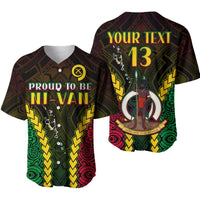 Baseball-Jersey schwarz mit „proud to be NI-VAN“ und gelben Zierrahmen