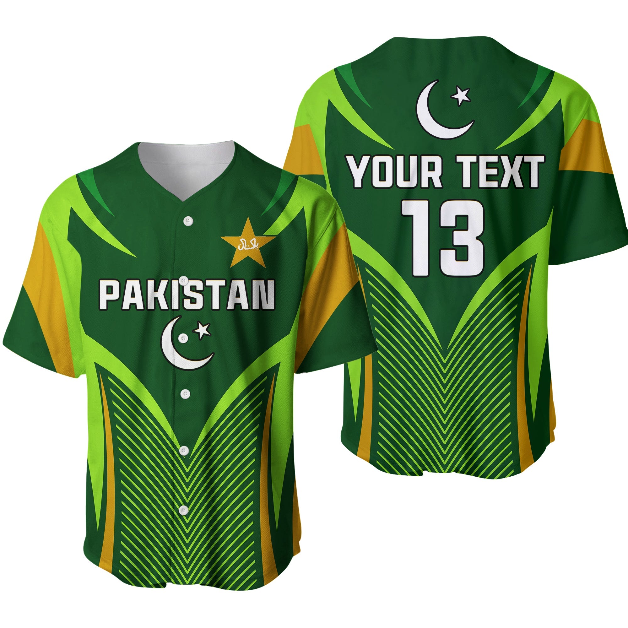 custom-text-and-number-pakistan-cricket-baseball-jersey-green-shaheens-champion