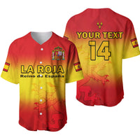 (Custom Text And Number) Spain Football Baseball Jersey La Roja World Cup 2022 - Wonder Print Shop