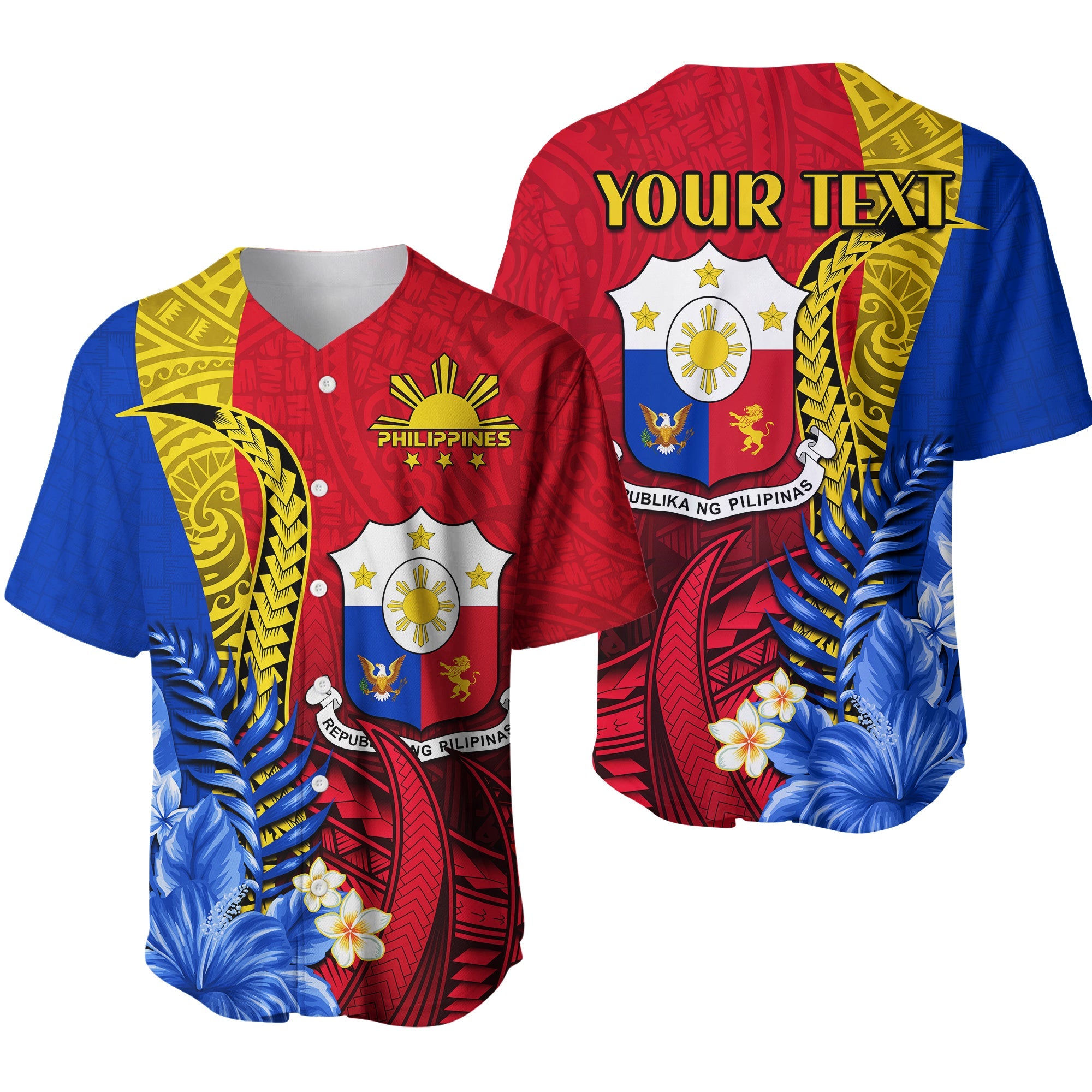 custom-personalised-philippines-sampaguita-baseball-jersey-special-polynesian-sun-filipino