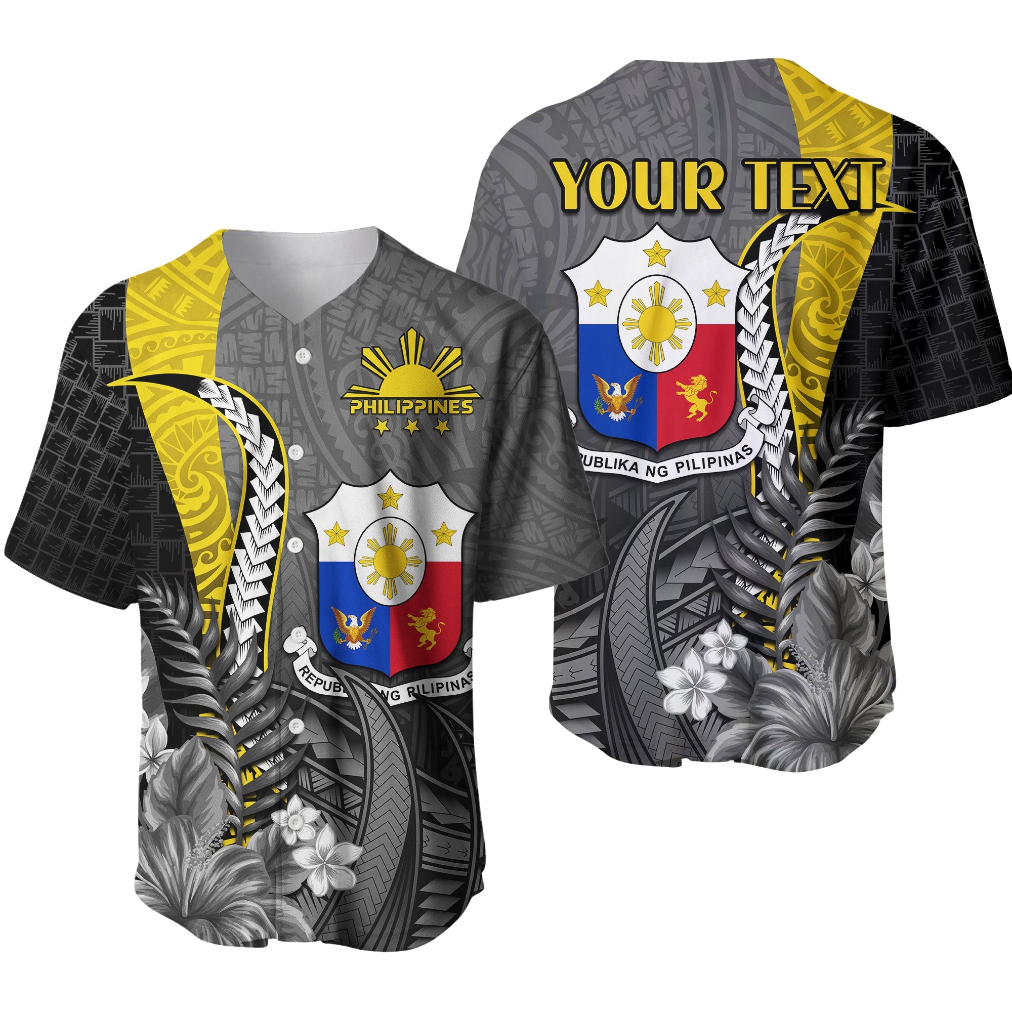 custom-personalised-philippines-sampaguita-baseball-jersey-simple-polynesian-sun-filipino