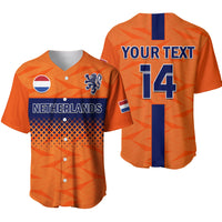 (Custom Text And Number) Netherlands Football Baseball Jersey Holland World Cup 2022 - Wonder Print Shop