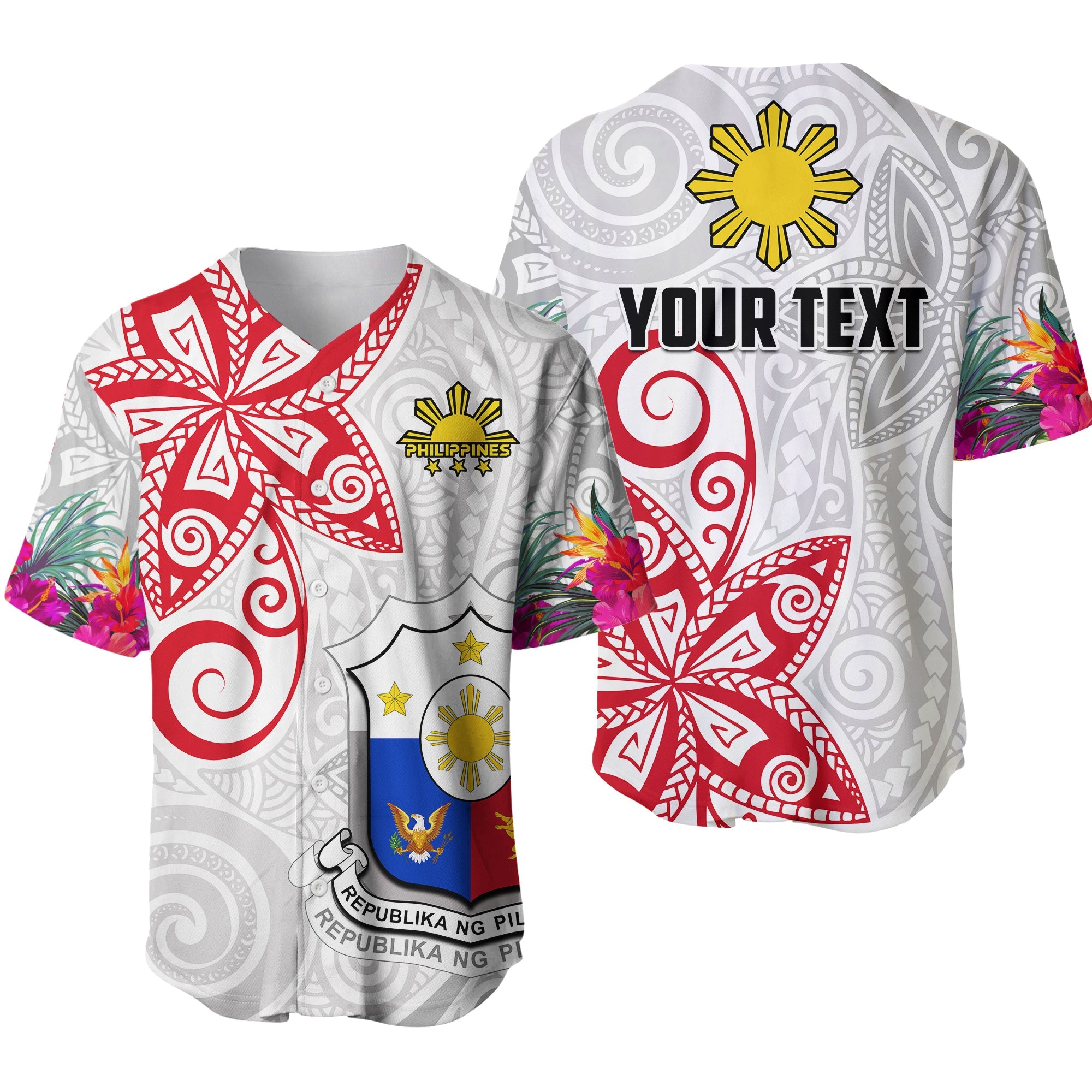 custom-personalised-philippines-baseball-jersey-sun-filipino-polynesian-mix-flowers-white-vibe