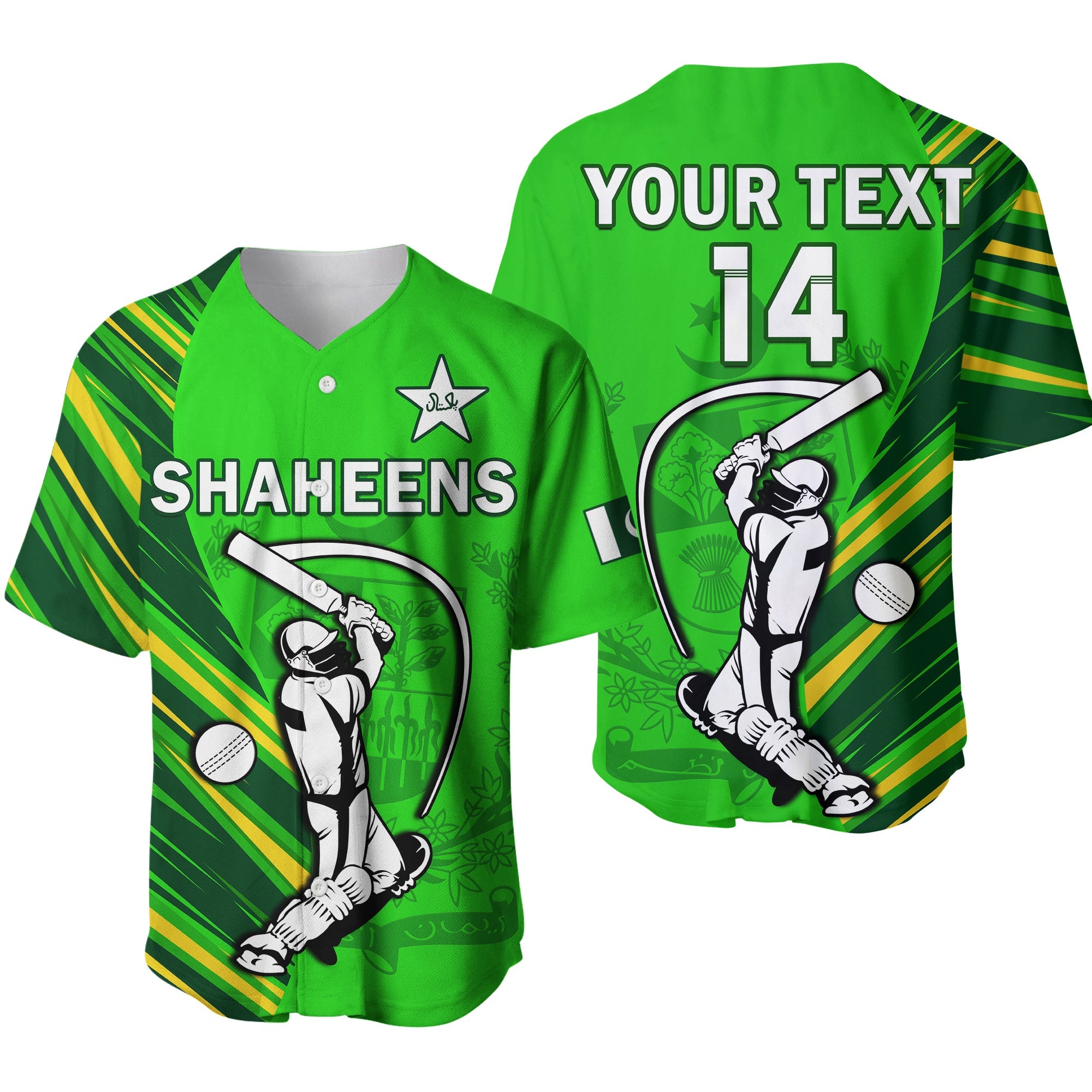 custom-text-and-number-pakistan-cricket-baseball-jersey-go-shaheens-simple-style