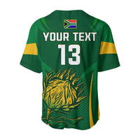 (Custom Text and Number) South Africa Cricket Baseball Jersey Proteas Champion LT13 - Wonder Print Shop