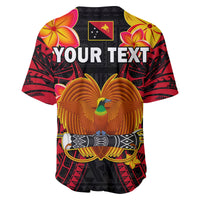 Custom Personalised Papua New Guinea Baseball Jersey PNG Bird Of Paradise Polynesian Pattern - Wonder Print Shop