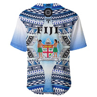 Fiji Baseball Jersey Kaiviti Fijian Special Tapa Pattern - Wonder Print Shop